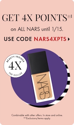 Quadruplez vos points††1 sur TOUS les essentiels NARS | La gamme complète de NARS vous procure des points en prime jusqu’au 15&nbsp;janvier. Inscrire le code&nbsp;NARS4XPTS | MAGASINER POUR ÉCHANGER &gt; | MEMBRES BEAUTY&nbsp;INSIDER, QUADRUPLEZ VOS POINTS