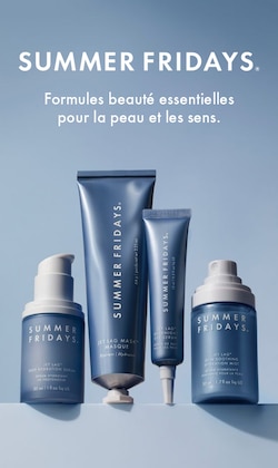 Summer Fridays. Formules essentielles. Pour la peau et les sens. Image des produits.