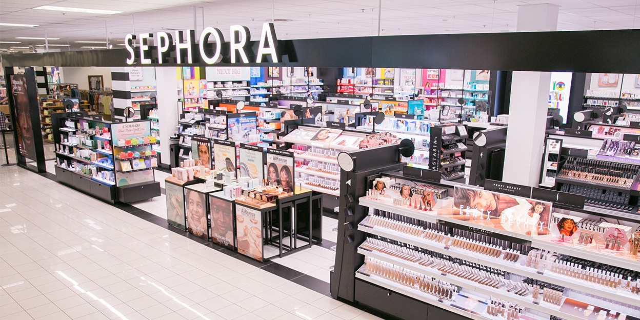 Inside Sephora store