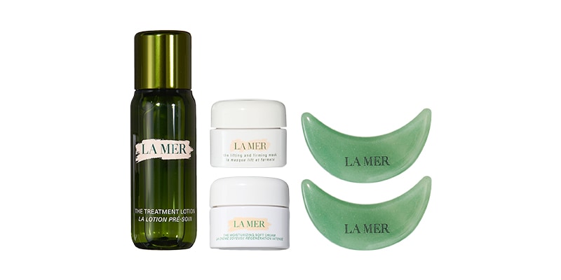 La Mer Skin Care Set with under eye gel masks