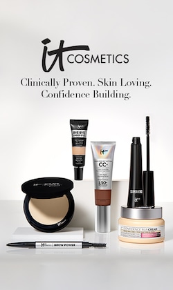 ITcosmetics. Clinically Proven. Skin Loving. Confidence Building. Image of products.