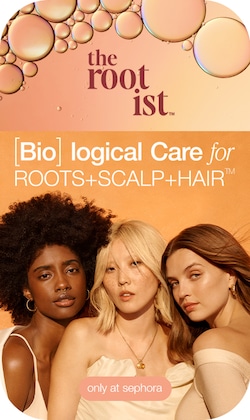 The Rootist. Biological care for roots+scalp+hair. Only at Sephora. Image of models.