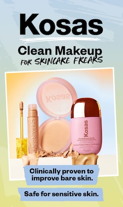 Clean Makeup for skincare freaks. Clinically proven to improve bare skin. Safe for sensitive skin. Image of products.