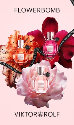 Flowerbomb. Viktor&Rolf. Image of fragrance bottles.