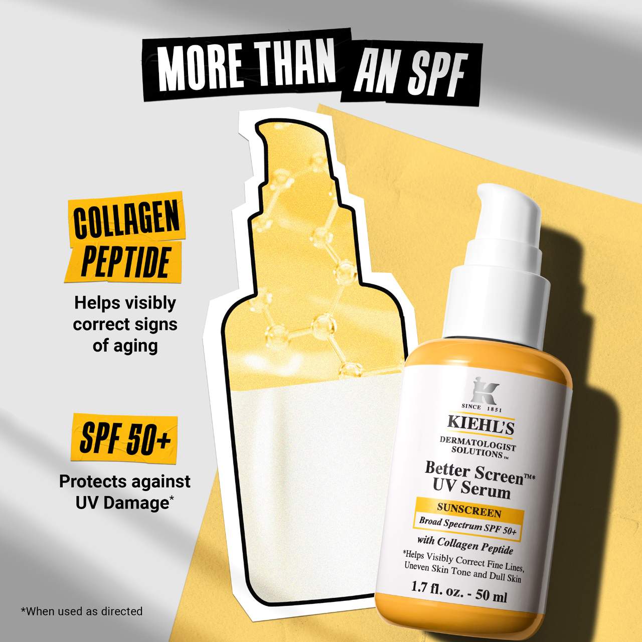 Better Screen™ UV Serum SPF 50+ Facial Sunscreen with Collagen Peptide