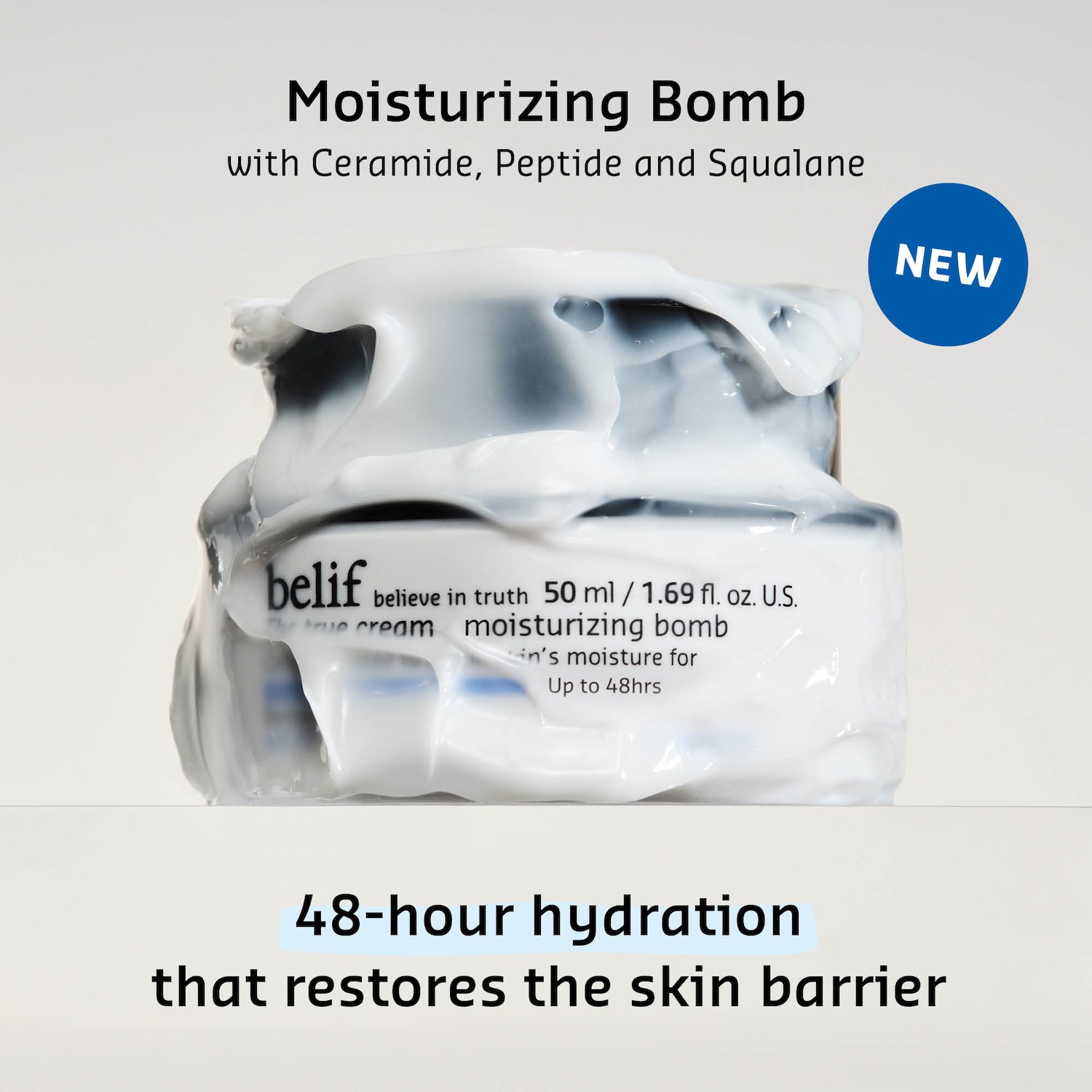 The True Cream Moisturizing Bomb with Peptide and Ceramide