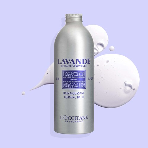 Additionally, the Lavender Foaming Bath includes other natural ingredients that contribute to its beneficial properties. It contains coconut-derived cleansing agents that are gentle on the skin, ensuring that it does not cause any dryness or irritation. The inclusion of wheat proteins helps to soften and moisturize the skin, leaving it feeling smooth and supple.