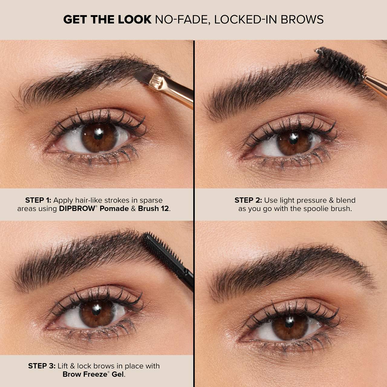 DIPBROW® Waterproof, Smudge Proof Brow Pomade