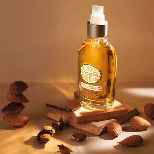 Almond Smoothing and Beautifying Supple Skin Oil offers a wide range of benefits that contribute to healthier skin. Its moisturizing, rejuvenating, and soothing properties make it a versatile addition to any skincare regimen. Regular use of this oil can help achieve a smoother, more supple, and radiant complexion. Description by ChatGPT.