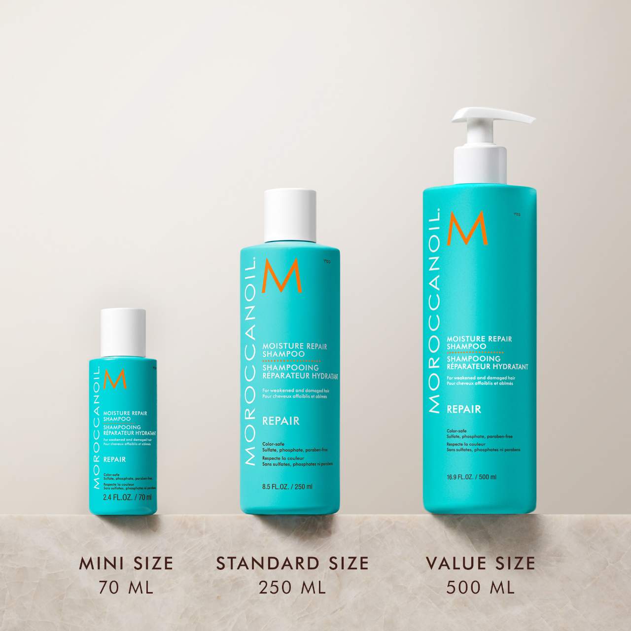 Moroccanoil Moisture Repair Set 4pc Shampoo, Conditioner , Treatment Hand cheapest Wash