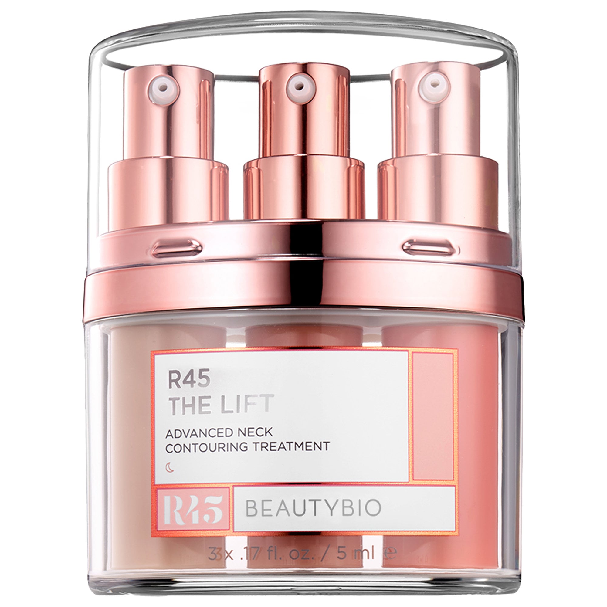 BeautyBio R45 The Lift 3-Phase Advanced Neck Contouring Treatment 3 x 0.17 oz/ 5 mL