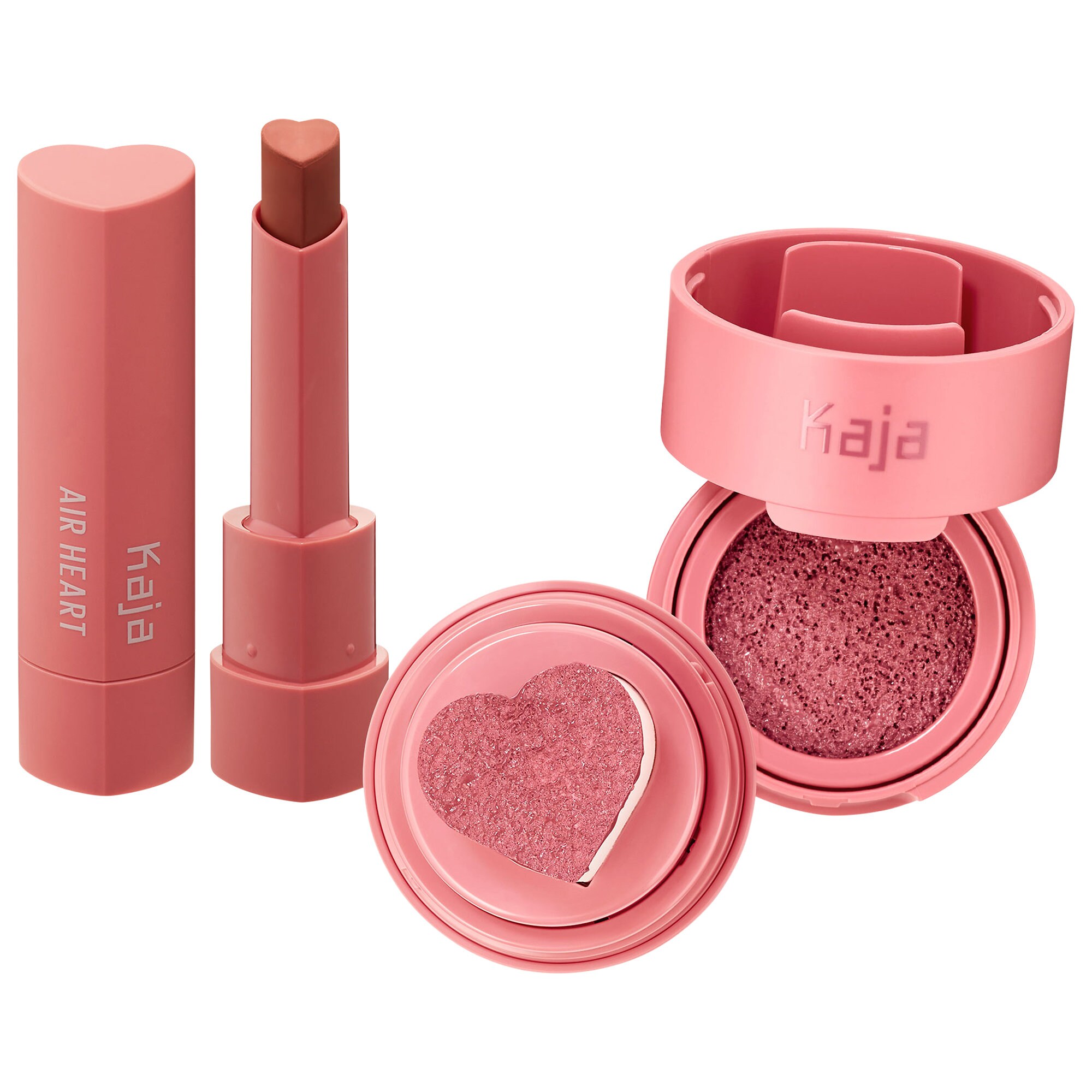 Thumbnail of Kaja Air Heart Lipstick + Cheeky Stamp Blush Set