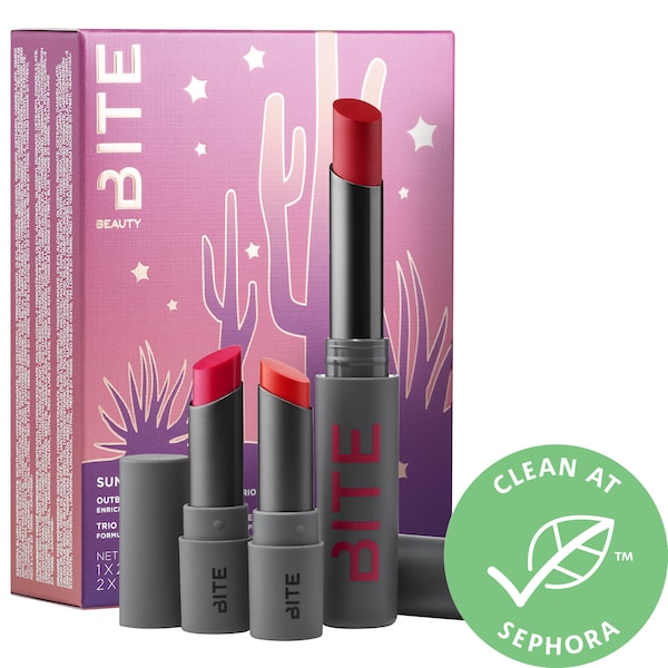 Mini Sunset Superbloom Outburst Longwear Lip Stain Trio