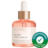 Biossance - Huile pour le visage Squalane + Vitamine C – Rose illuminante et raffermissante