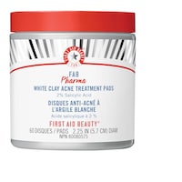 First Aid Beauty - FAB Pharma White Clay Acne Treatment Pads 2% Salicylic Acid