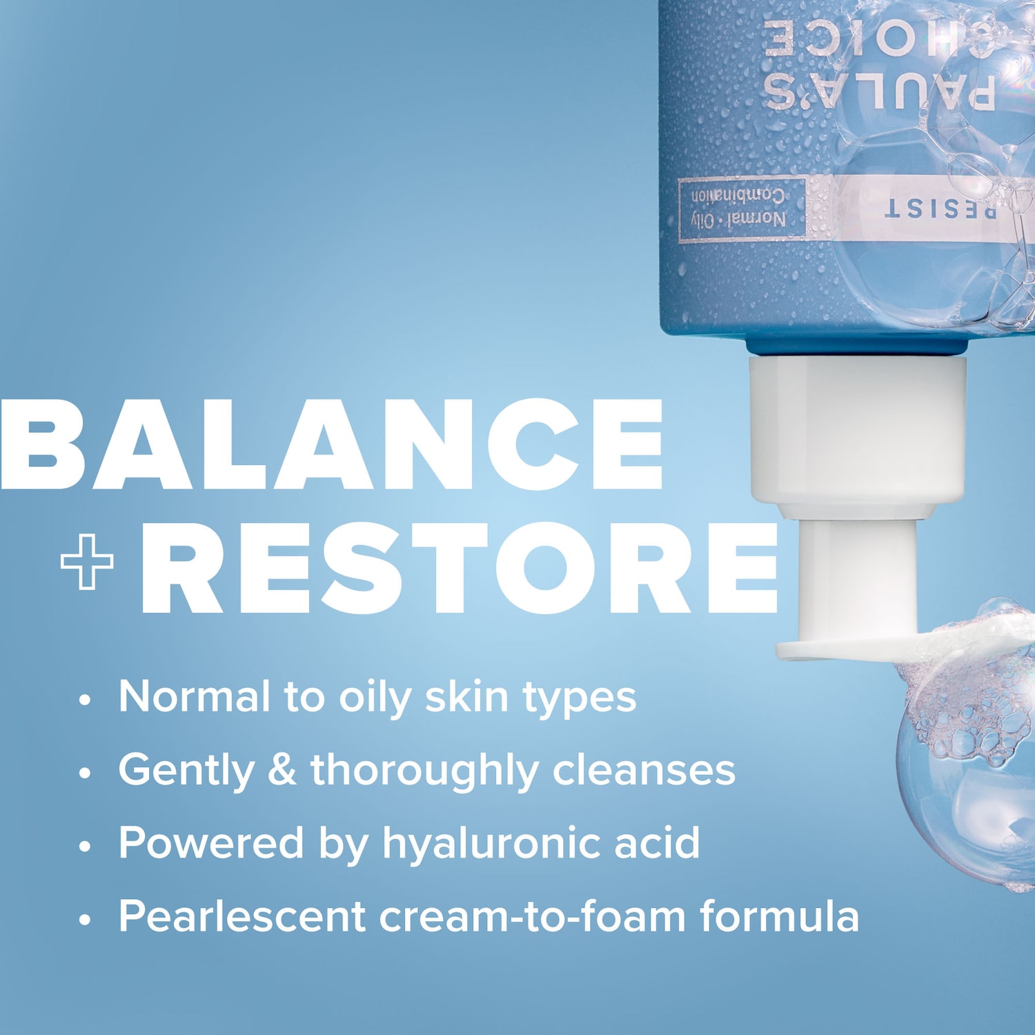 RESIST Perfectly Balanced Foaming Cleanser with Hyaluronic Acid						