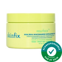 Skinfix - Coussinets exfoliants aux enzymes AHA/BHA et à la niacinamide Resurface+ pour visage et corps ciblé