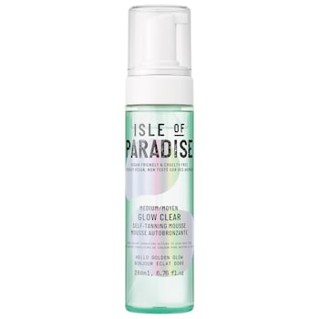 Glow Clear, Color Correcting Self-Tanning Mousse - Isle of Paradise ...