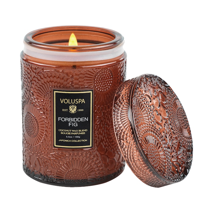 Mini Forbidden Fig Glass Jar Candle - VOLUSPA | Sephora