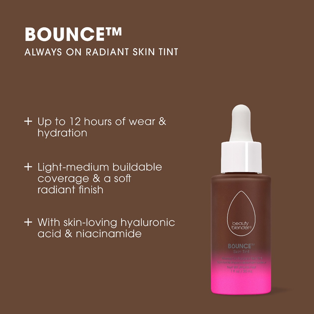 12-Hour Always on Radiant Skin Tint with Hyaluronic Acid & Niacinamide