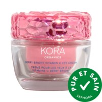 KORA Organics - Crème contour des yeux rechargeable à la vitamine C raffermissante Berry Bright