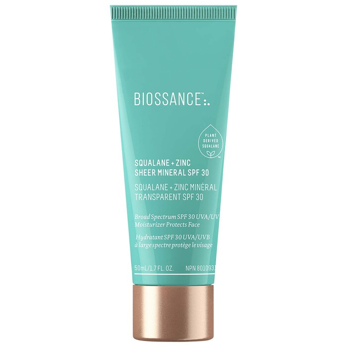 Squalane + Zinc Sheer Mineral Sunscreen SPF 30 PA+++ - Biossance | Sephora