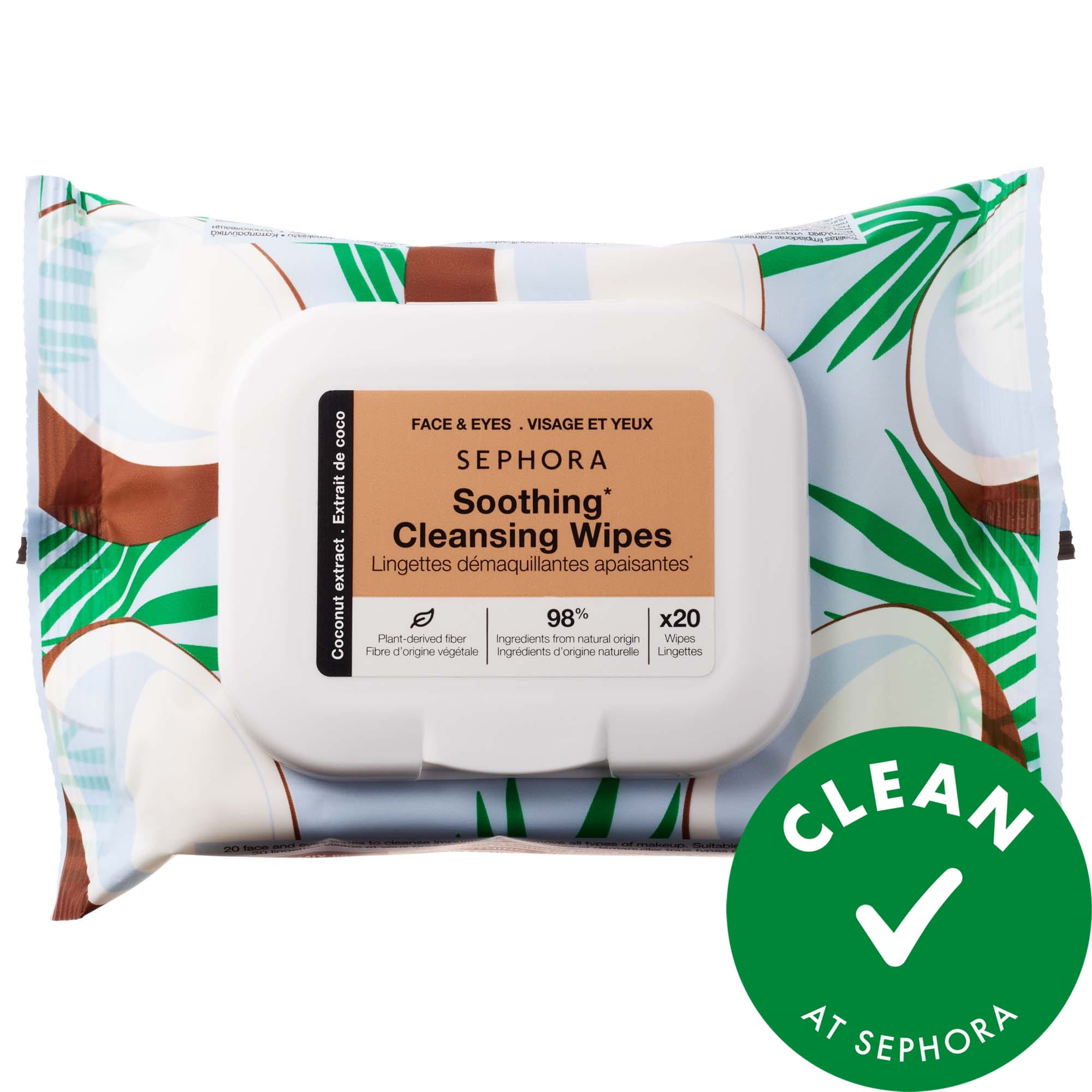 SEPHORA COLLECTION Cleansing + Exfoliating Wipes / 1 pack