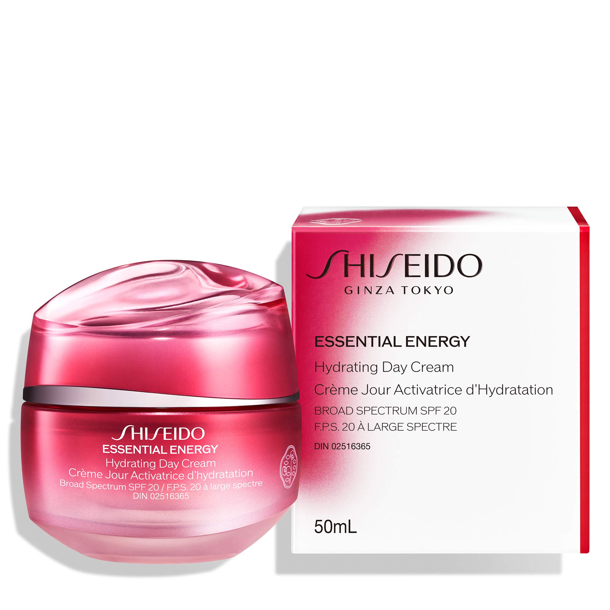 Shiseido Essential Energy Day Cream Sunscreen SPF 20 1.7 oz / 50 mL