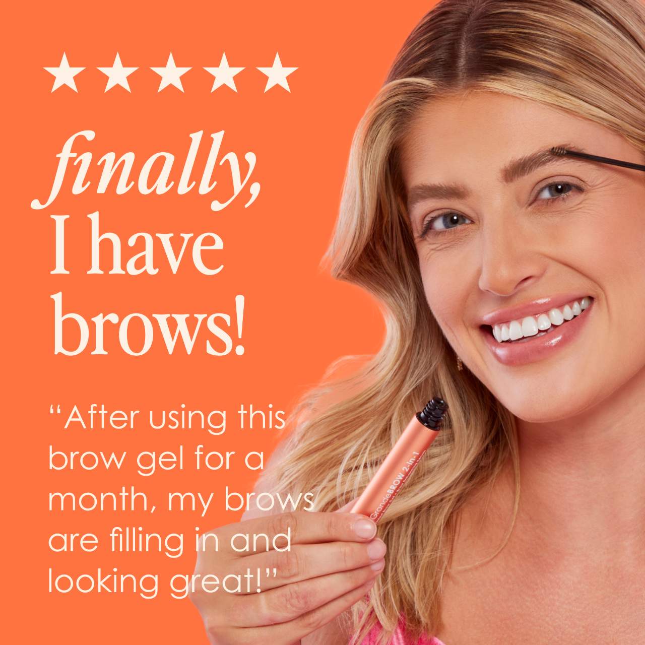 GrandeBROW 2-In-1 Tinted Brow Gel + Enhancing Serum