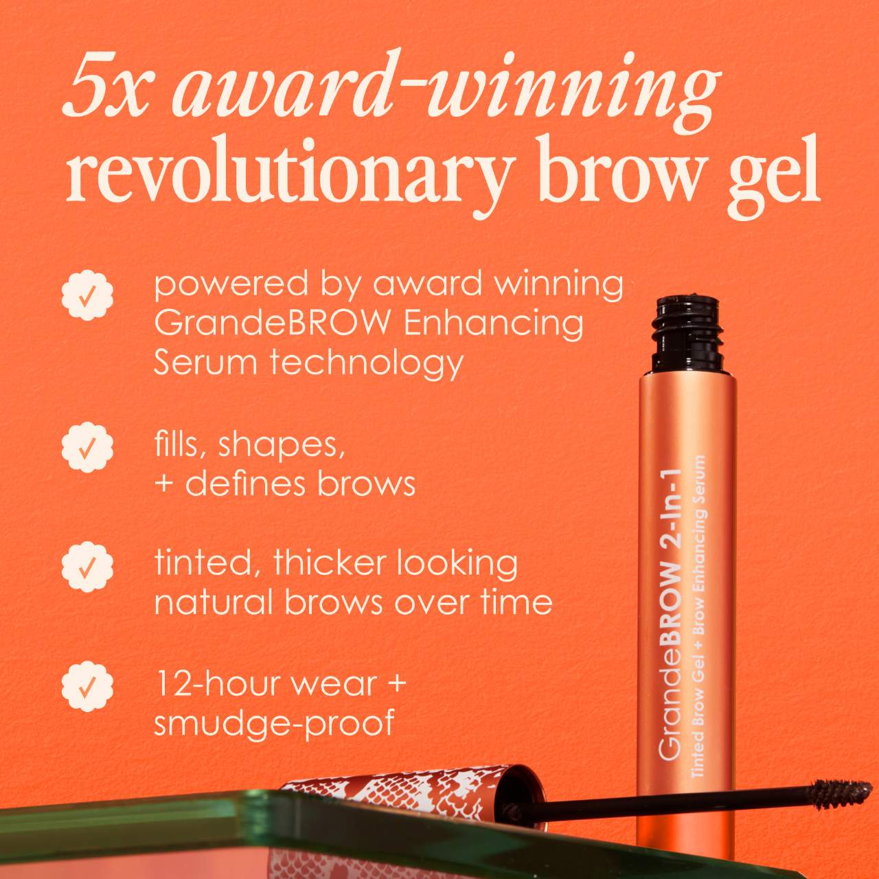 GrandeBROW 2-In-1 Tinted Brow Gel + Enhancing Serum