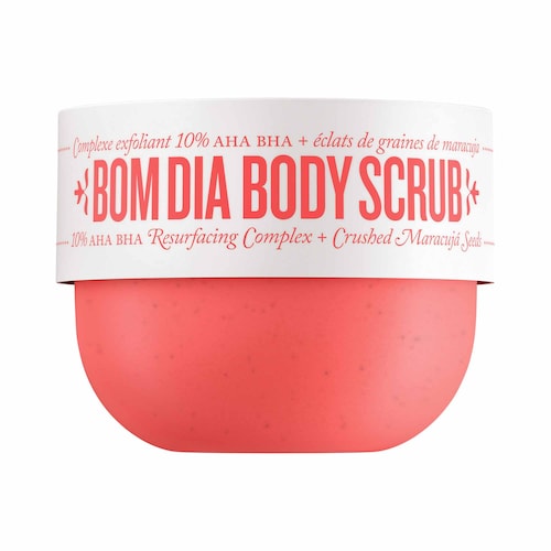 Bom Dia Body Scrub 10% AHA BHA Resurfacing Complex + Crushed Maracujá Seeds is a skincare product that offers effective exfoliation and skin resurfacing benefits. Crafted with a blend of natural ingredients and powerful acids, this body scrub aims to enhance the overall appearance and texture of the skin.