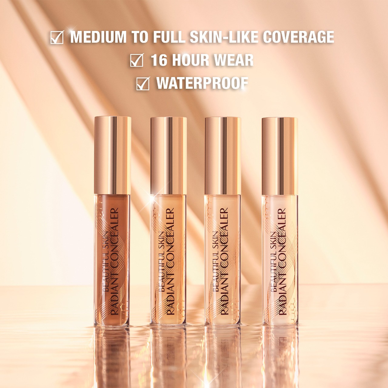 Beautiful Skin Medium to Full Coverage Radiant Concealer with Hyaluronic Acid