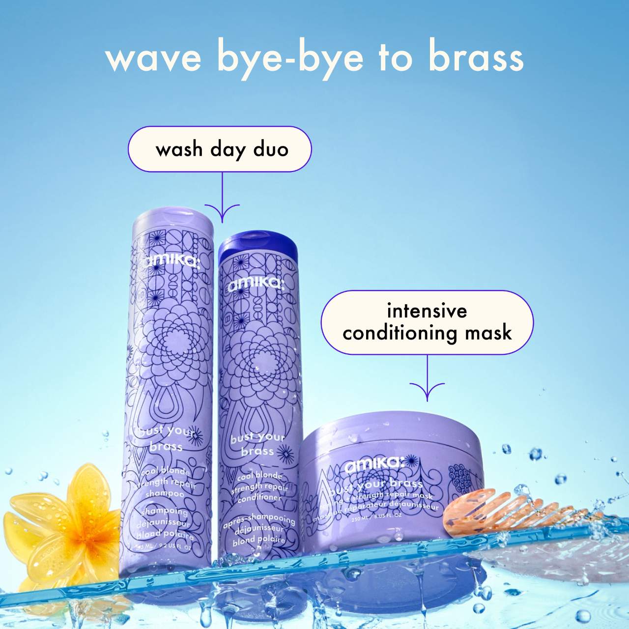 Bust Your Brass Cool Blonde Strength Repair Shampoo​