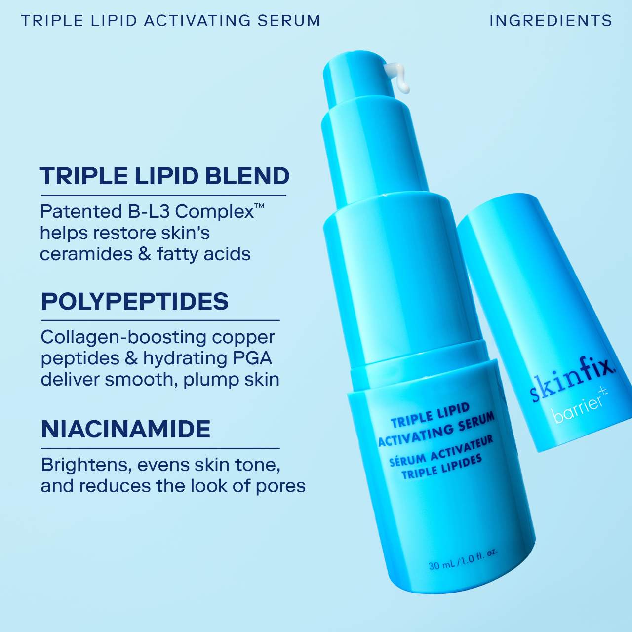 barrier+ Triple Lipid + Niacinamide Activating Serum