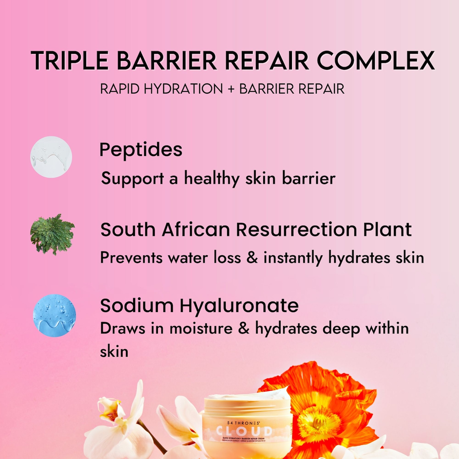 Barrier Repair Cloud Body Cream with Peptides + Hyaluronic Acid