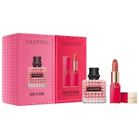 Valentino - Ensemble de parfum mini Donna Born in Roma et rouge à lèvres Rosso