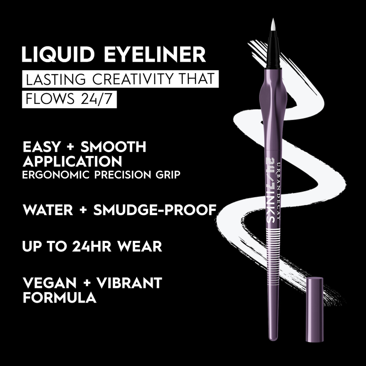 24/7 Inks Easy Ergonomic Liquid Eyeliner Pen