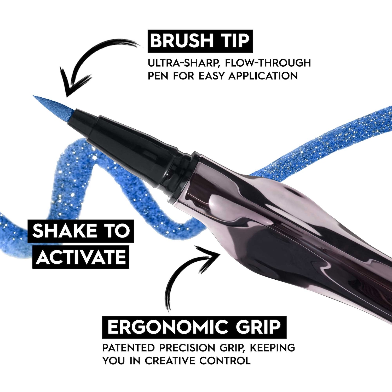 24/7 Inks Easy Ergonomic Liquid Eyeliner Pen