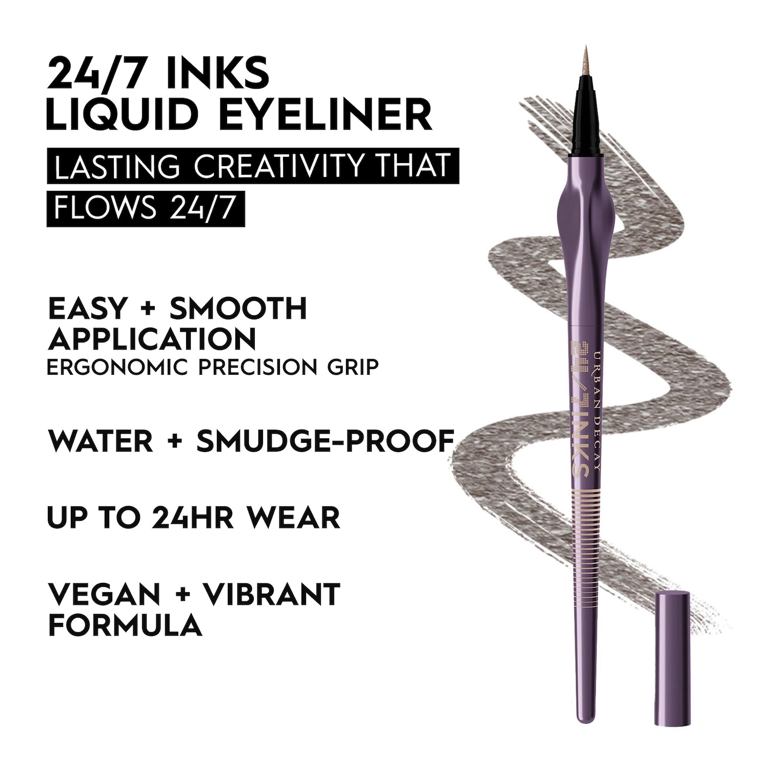 24/7 Inks Easy Ergonomic Liquid Eyeliner Pen