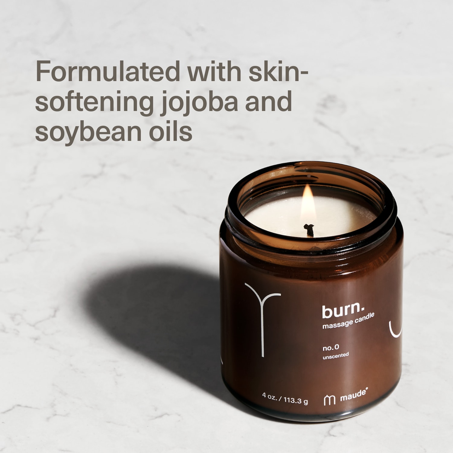 burn - jojoba oil massage candle