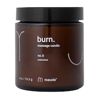 maude - burn - jojoba oil massage candle