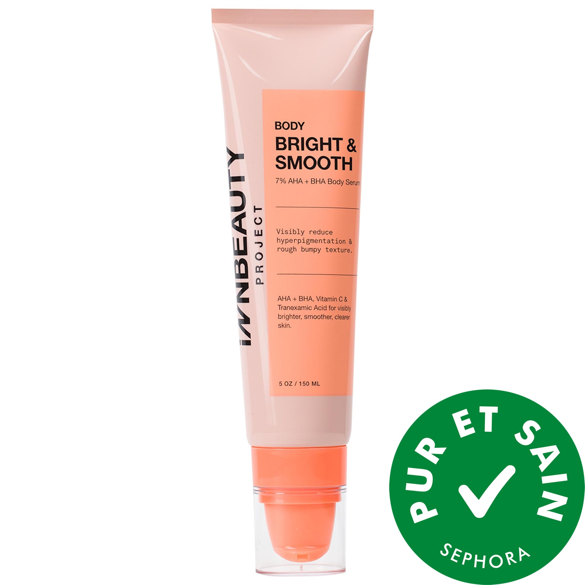 Sérum pour le corps Bright & Smooth pour taches pigmentaires et bosses avec AHA + BHA à 7 %