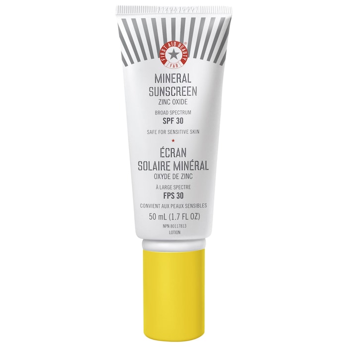 Mineral Sunscreen Zinc Oxide Broad Spectrum SPF 30 - First Aid Beauty ...