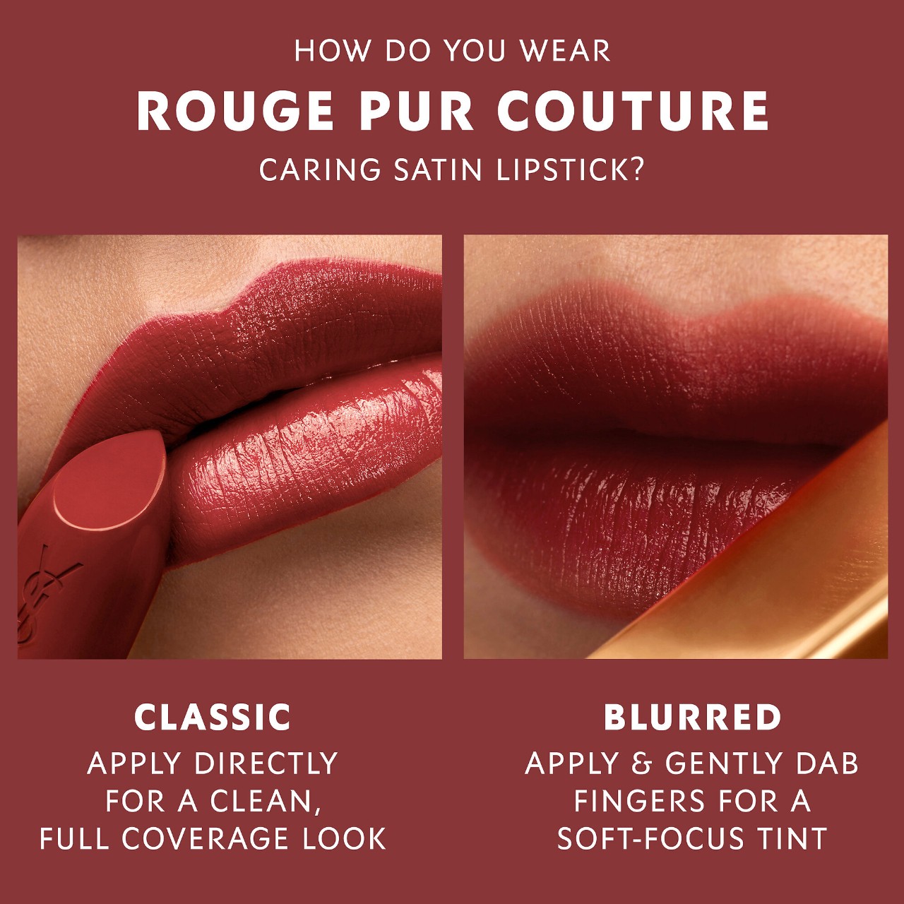 Rouge Pur Couture Caring Satin Lipstick with Ceramides