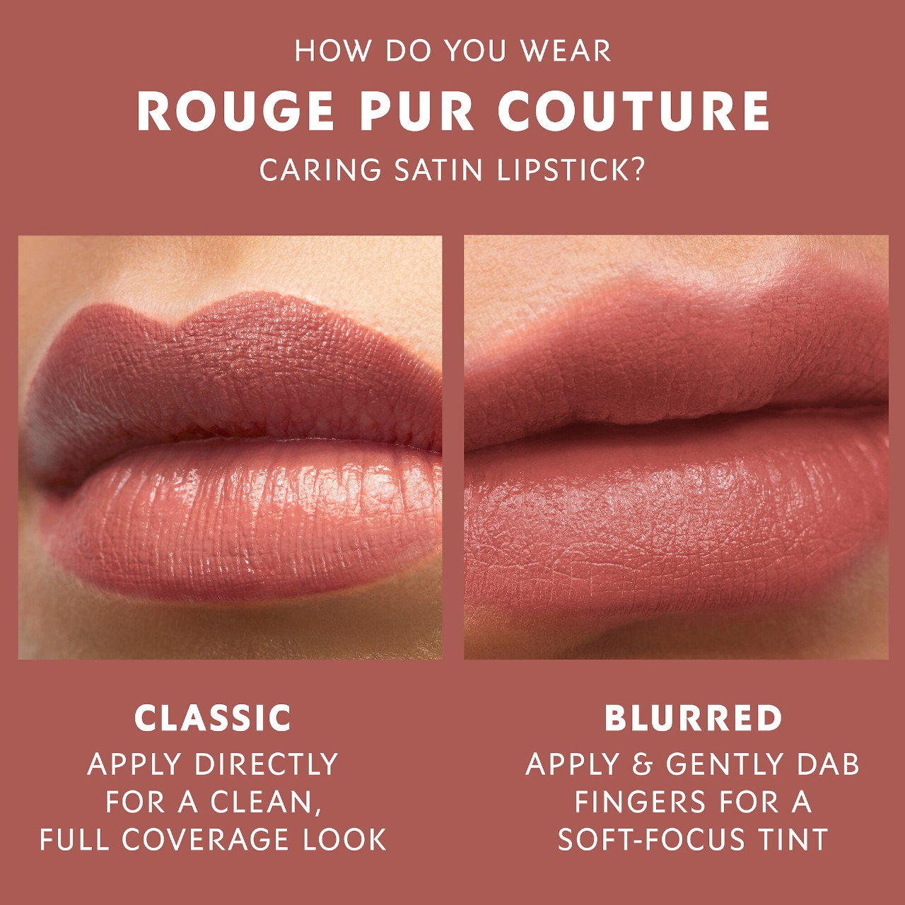 Rouge Pur Couture Caring Satin Lipstick with Ceramides