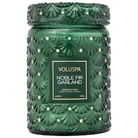 VOLUSPA - Bougie en bocal en verre Noble Fir Garland