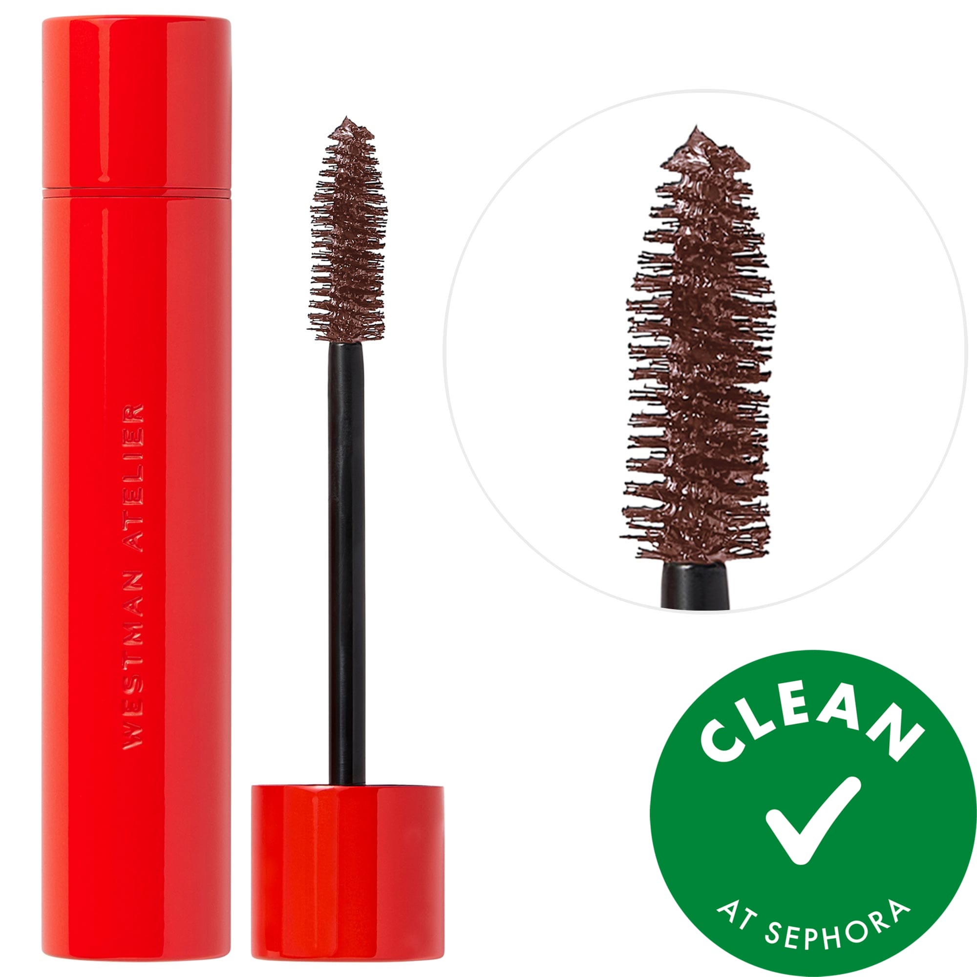 Westman Atelier Eye Want You Lengthening + Volumizing Clean Mascara Le Brun Clean 0.29 oz / 8.5 mL