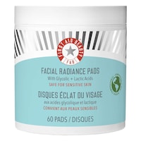 First Aid Beauty - Facial Radiance Pads with Glycolic + Lactic Acids – Exfoliating Pads with AHA