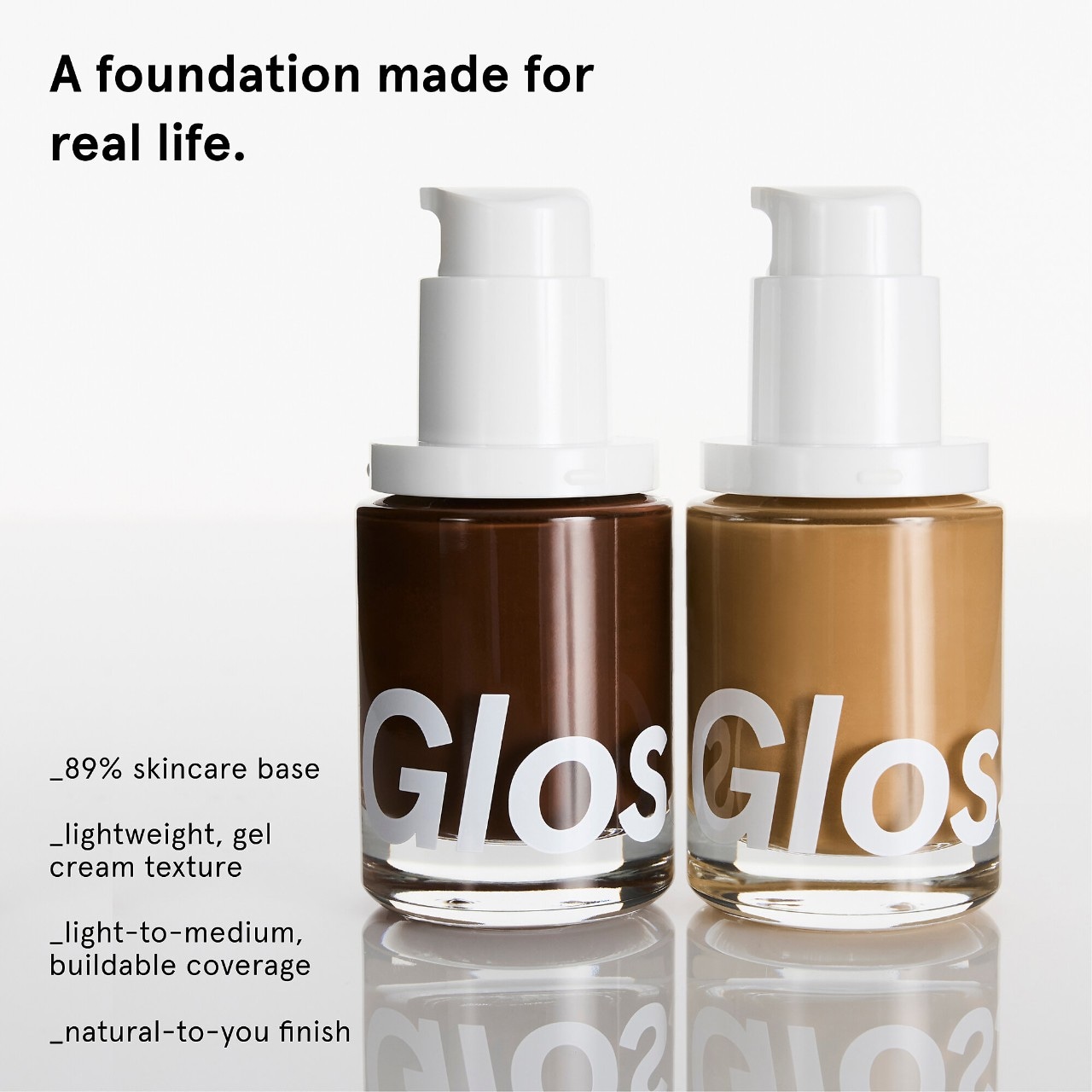 Stretch Fluid Foundation for Buildable Coverage