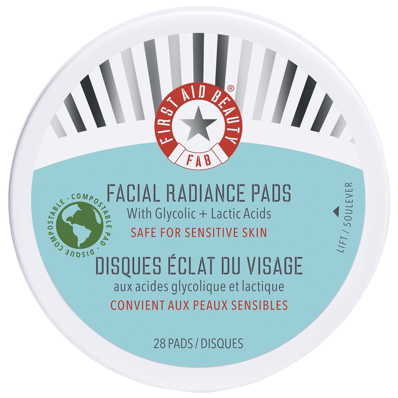 Facial Radiance Pads with Glycolic + Lactic Acids – Exfoliating AHA